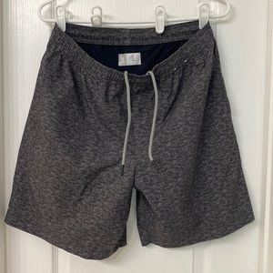 Chubbies Mens Large Heather Grey/black inner short.